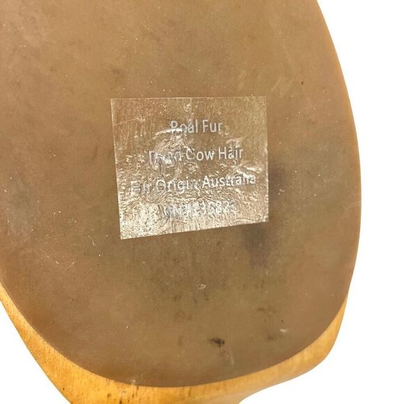 VERONICA BEARD Grita calf hair chunky Clogs Size  8 boho fall - Picture 9 of 12